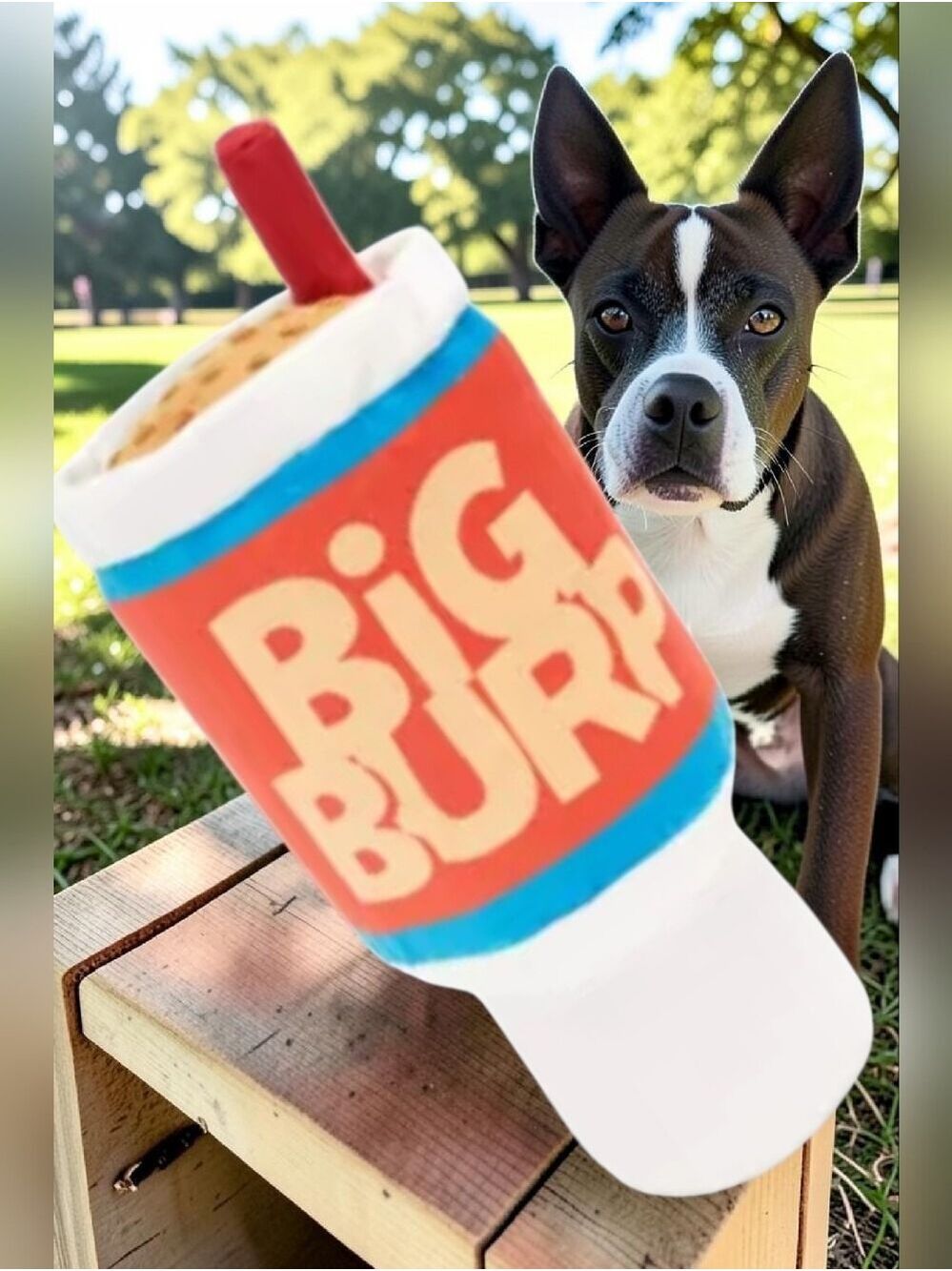 Big Burp SLURP Dog Toy Plush #DGT14
